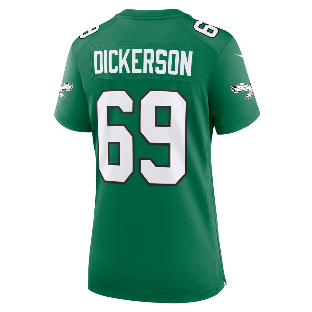 Women's Philadelphia Eagles Landon Dickerson Kelly Green Alternate Game Jersey