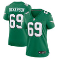 Women's Philadelphia Eagles Landon Dickerson Kelly Green Alternate Game Jersey
