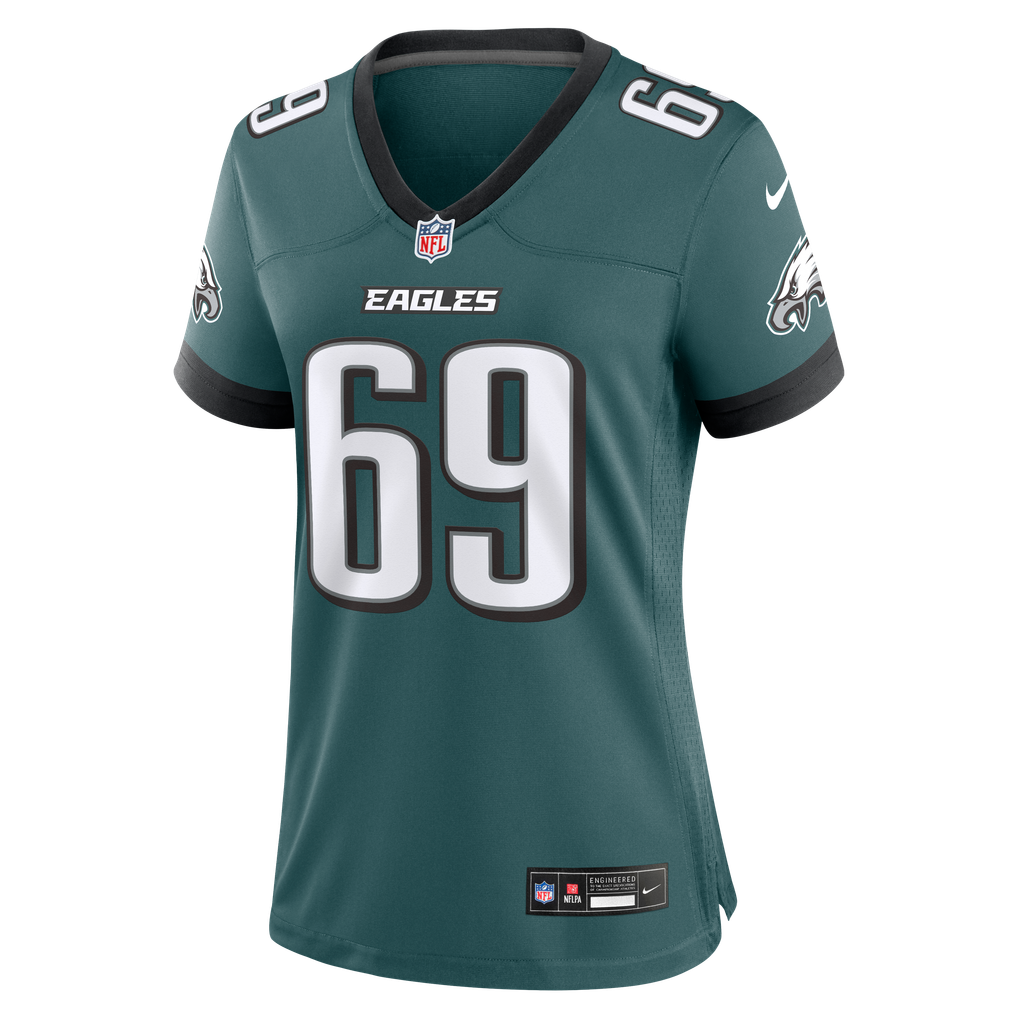 Women's Philadelphia Eagles Landon Dickerson Midnight Green Team Game Jersey