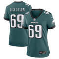Women's Philadelphia Eagles Landon Dickerson Midnight Green Team Game Jersey