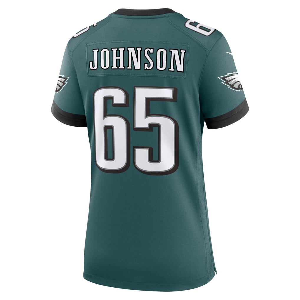 Women's Philadelphia Eagles Lane Johnson Midnight Green Team Game Jersey