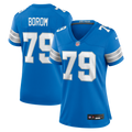 Women's Detroit Lions Larry Borom Blue Team Game Jersey