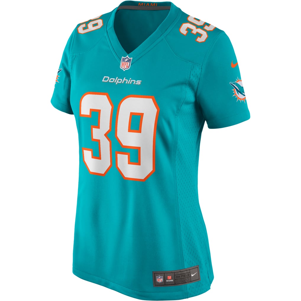Women's Miami Dolphins Larry Csonka Aqua Game Retired Player Jersey