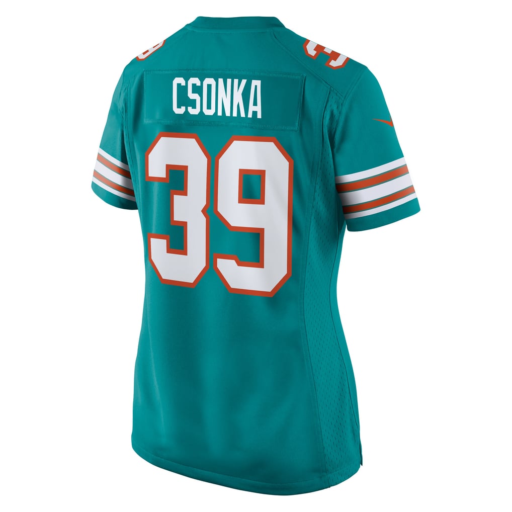 Women's Miami Dolphins Larry Csonka Aqua Retired Player Jersey