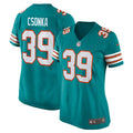 Women's Miami Dolphins Larry Csonka Aqua Retired Player Jersey