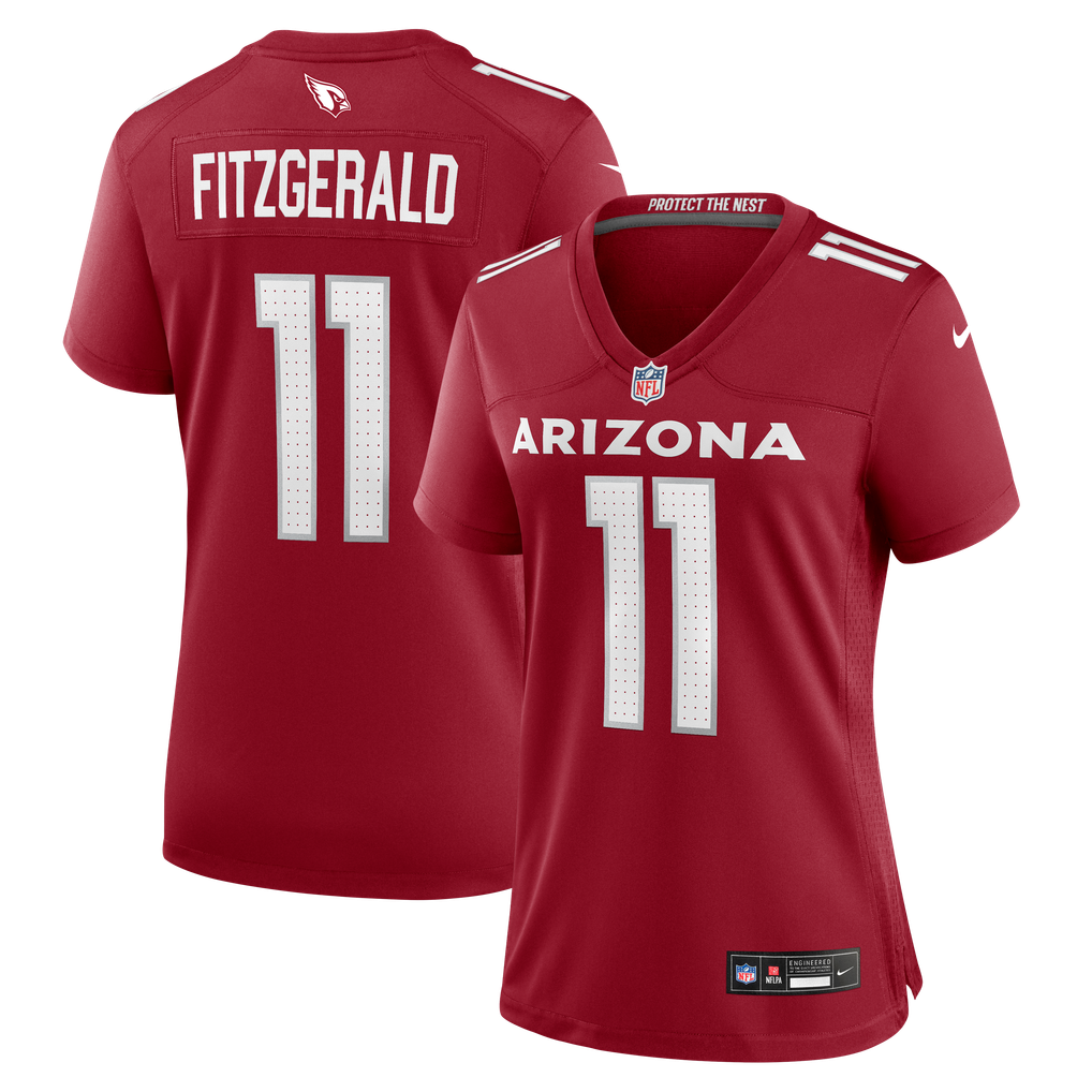Women's Arizona Cardinals Larry Fitzgerald Cardinal Team Retired Game Jersey