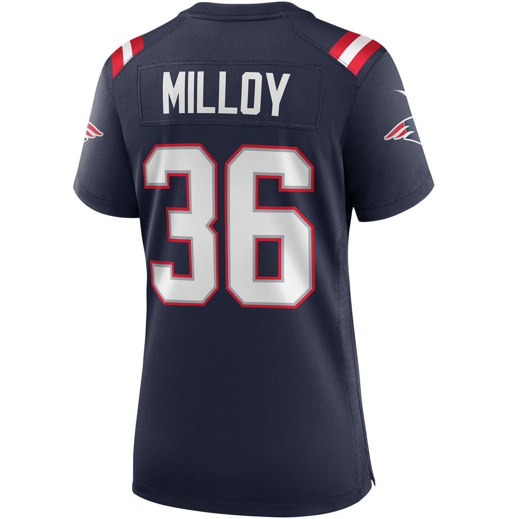 Women's New England Patriots Lawyer Milloy Navy Game Retired Player Jersey