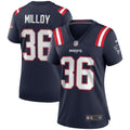Women's New England Patriots Lawyer Milloy Navy Game Retired Player Jersey