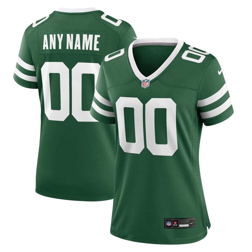 Women's New York Jets Legacy Green Custom Game Jersey
