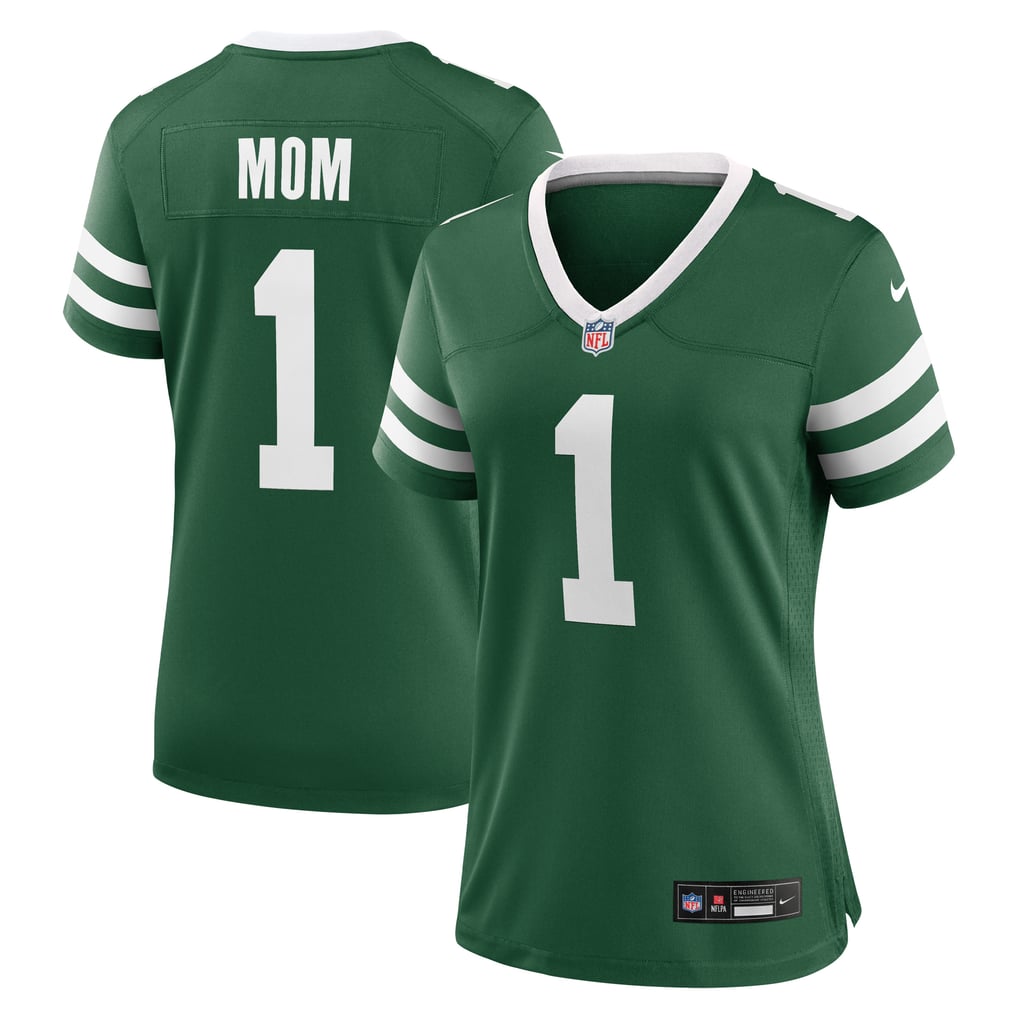 Women's New York Jets Legacy Green #1 Mom Game Jersey