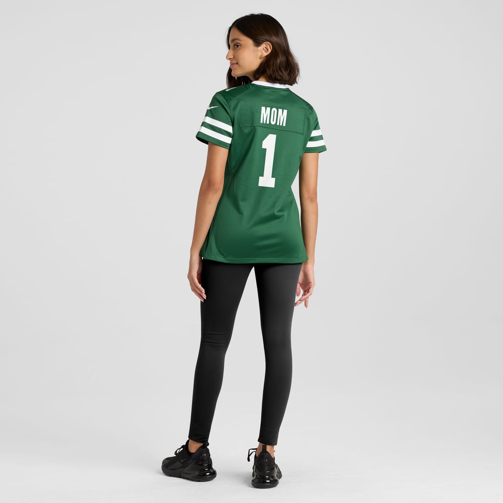Women's New York Jets Legacy Green #1 Mom Game Jersey