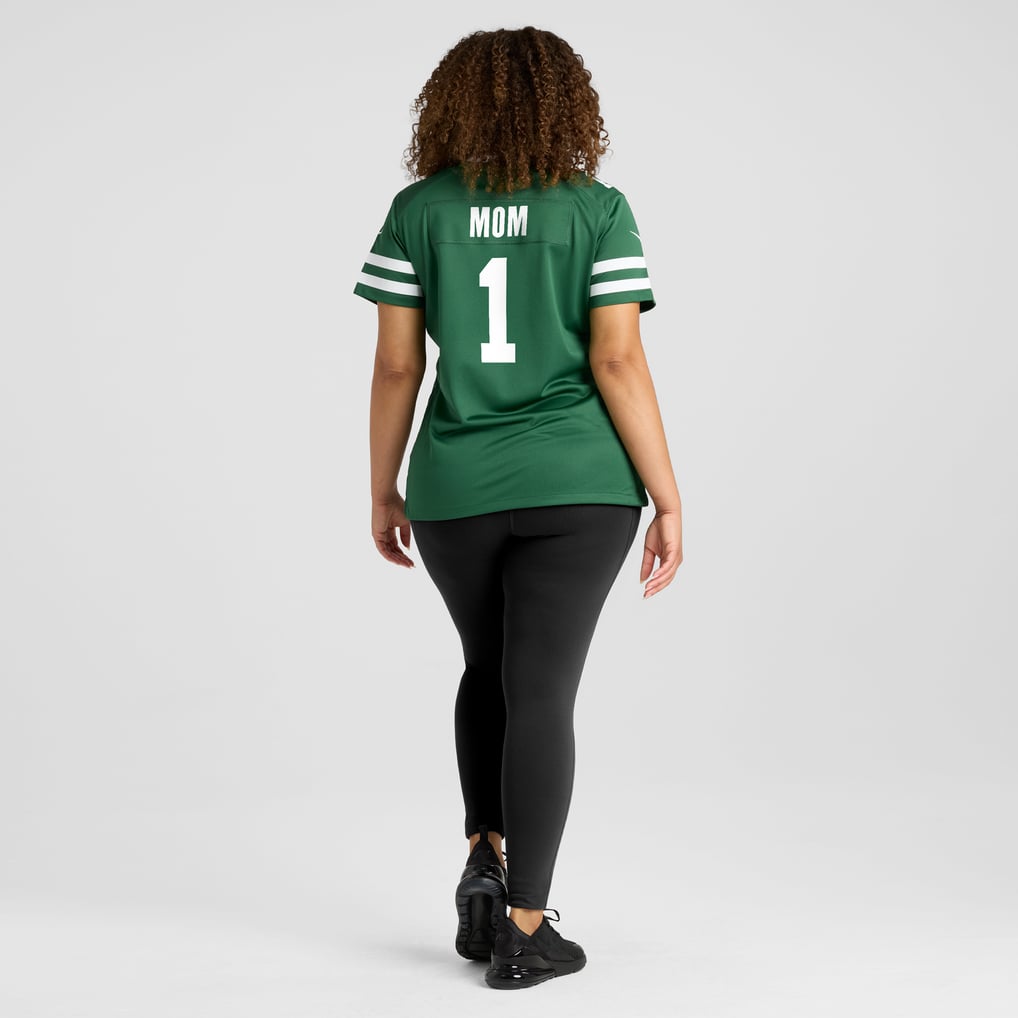 Women's New York Jets Legacy Green #1 Mom Game Jersey
