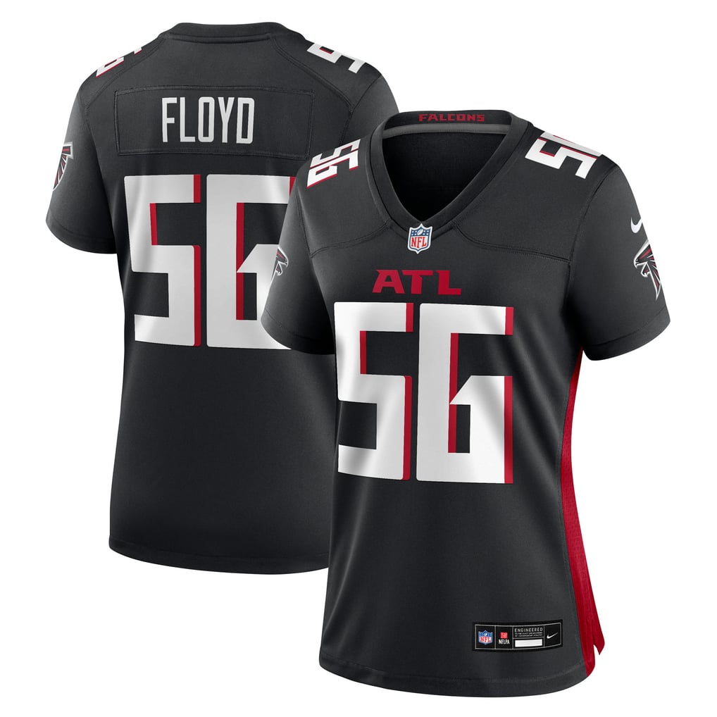 Women's Atlanta Falcons Leonard Floyd Black Team Game Jersey