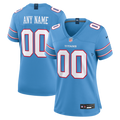 Women's Tennessee Titans Light Blue Game Custom Jersey