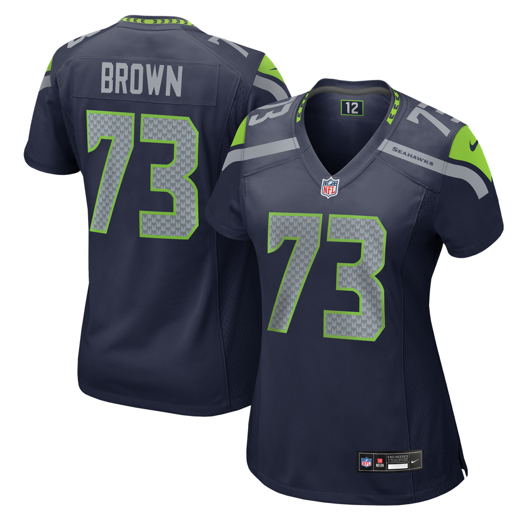 Women's Seattle Seahawks Logan Brown College Navy Team Game Jersey