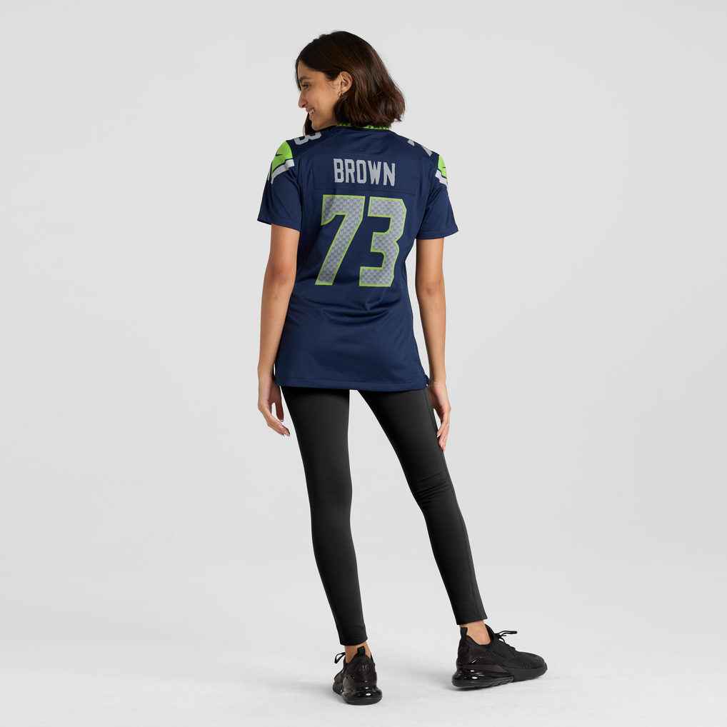 Women's Seattle Seahawks Logan Brown College Navy Team Game Jersey