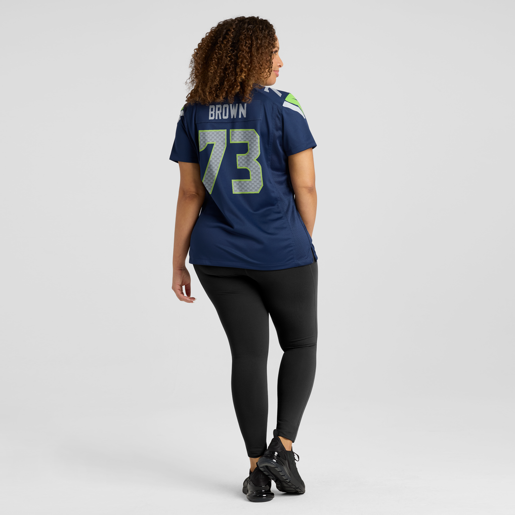 Women's Seattle Seahawks Logan Brown College Navy Team Game Jersey