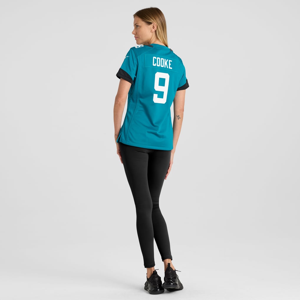 Women's Jacksonville Jaguars Logan Cooke Teal Game Jersey