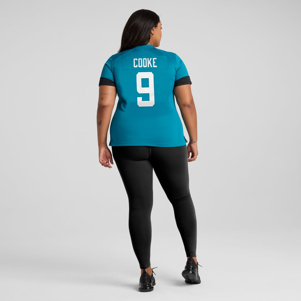 Women's Jacksonville Jaguars Logan Cooke Teal Game Jersey