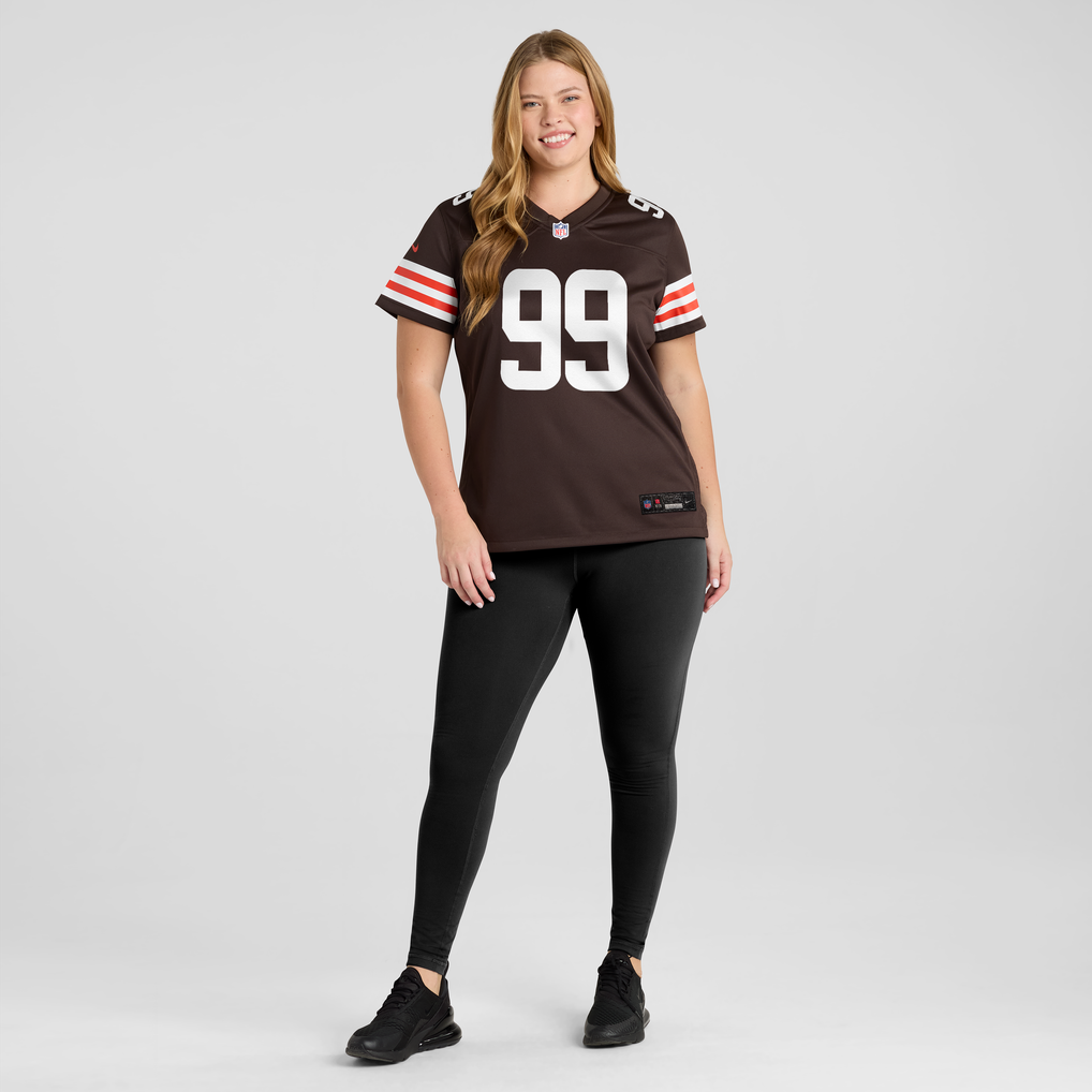 Women's Cleveland Browns Logan Fano Brown Team Game Jersey