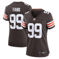 Women's Cleveland Browns Logan Fano Brown Team Game Jersey