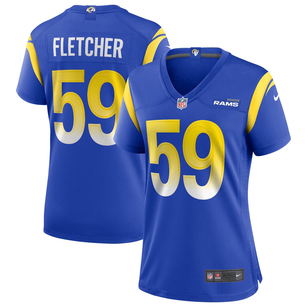 Women's Los Angeles Rams London Fletcher Royal Game Retired Player Jersey