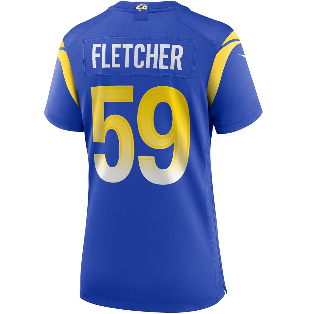Women's Los Angeles Rams London Fletcher Royal Game Retired Player Jersey