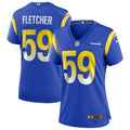 Women's Los Angeles Rams London Fletcher Royal Game Retired Player Jersey