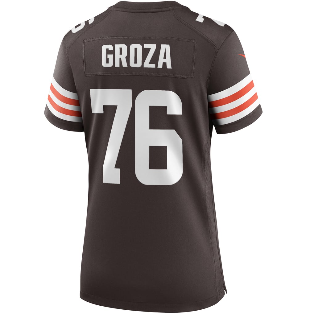 Women's Cleveland Browns Lou Groza Brown Game Retired Player Jersey