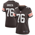 Women's Cleveland Browns Lou Groza Brown Game Retired Player Jersey