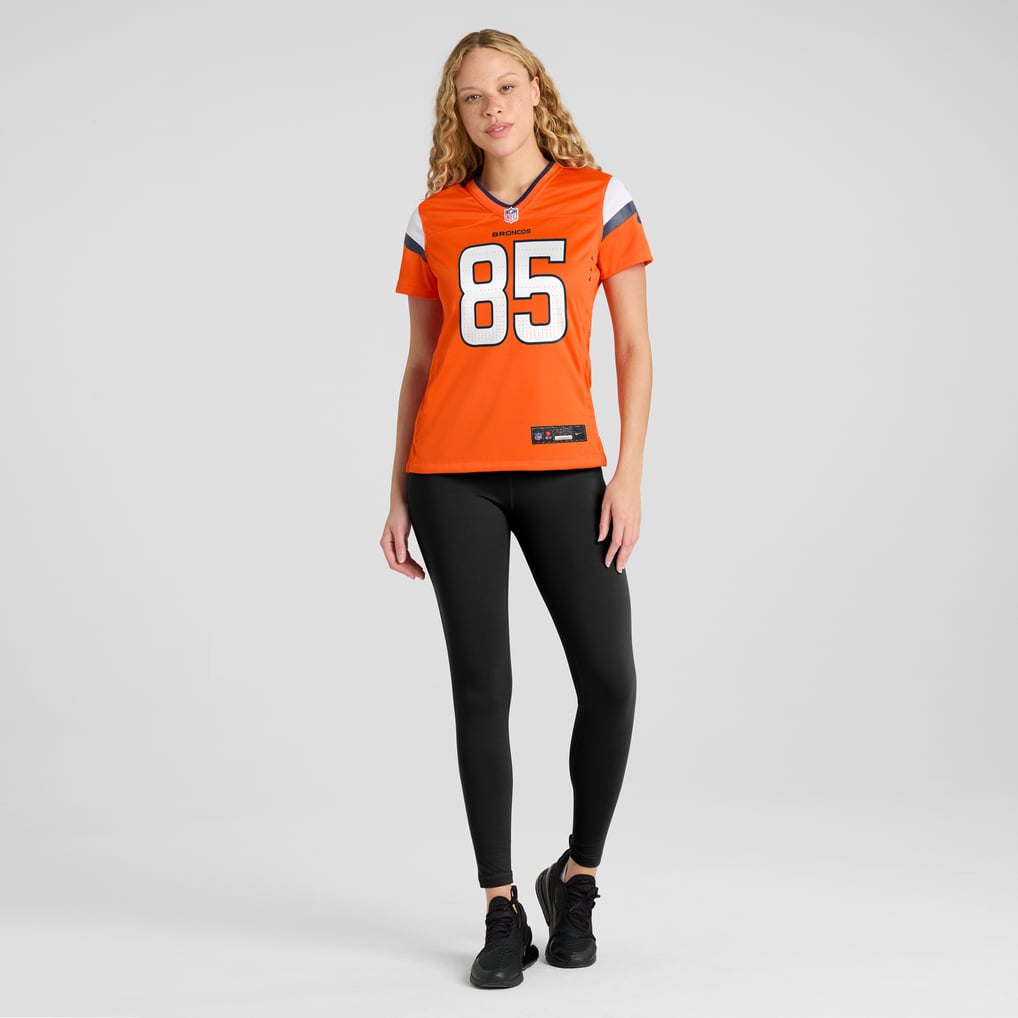 Women's Denver Broncos Lucas Krull Orange Team Game Jersey