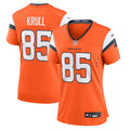 Women's Denver Broncos Lucas Krull Orange Team Game Jersey