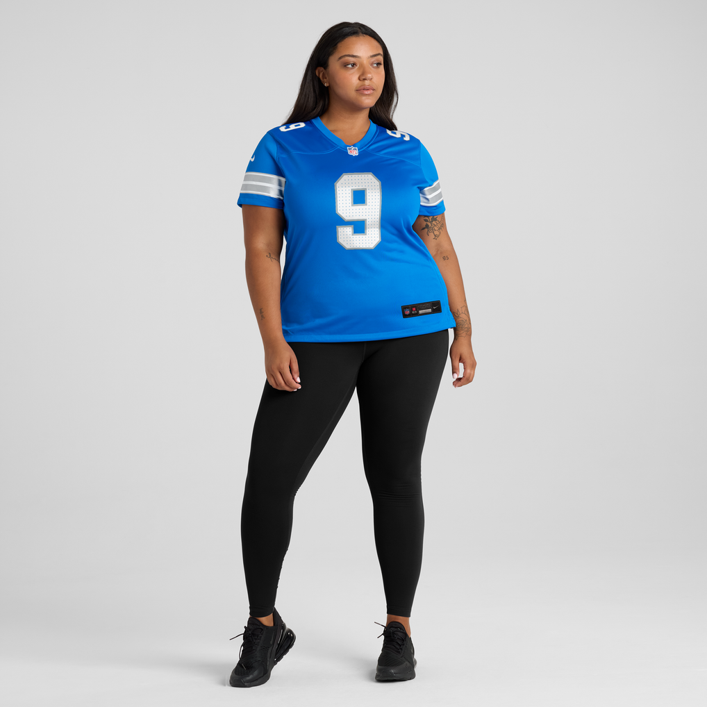 Women's Detroit Lions Lucky Jackson Blue Team Game Jersey