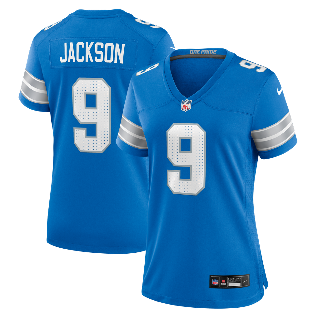 Women's Detroit Lions Lucky Jackson Blue Team Game Jersey