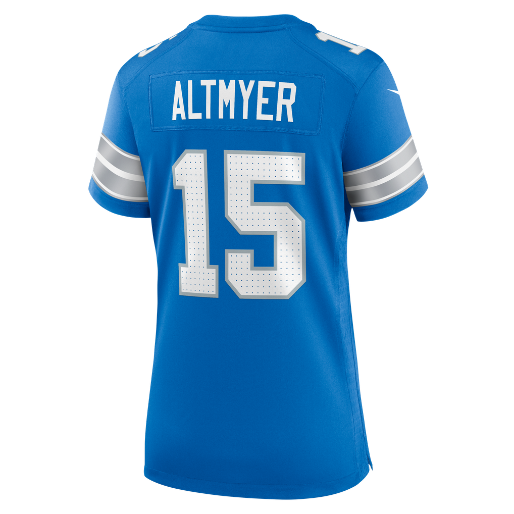 Women's Detroit Lions Luke Altmyer Blue Team Game Jersey