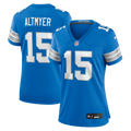 Women's Detroit Lions Luke Altmyer Blue Team Game Jersey
