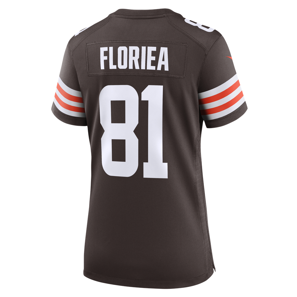 Women's Cleveland Browns Luke Floriea Brown Team Game Jersey