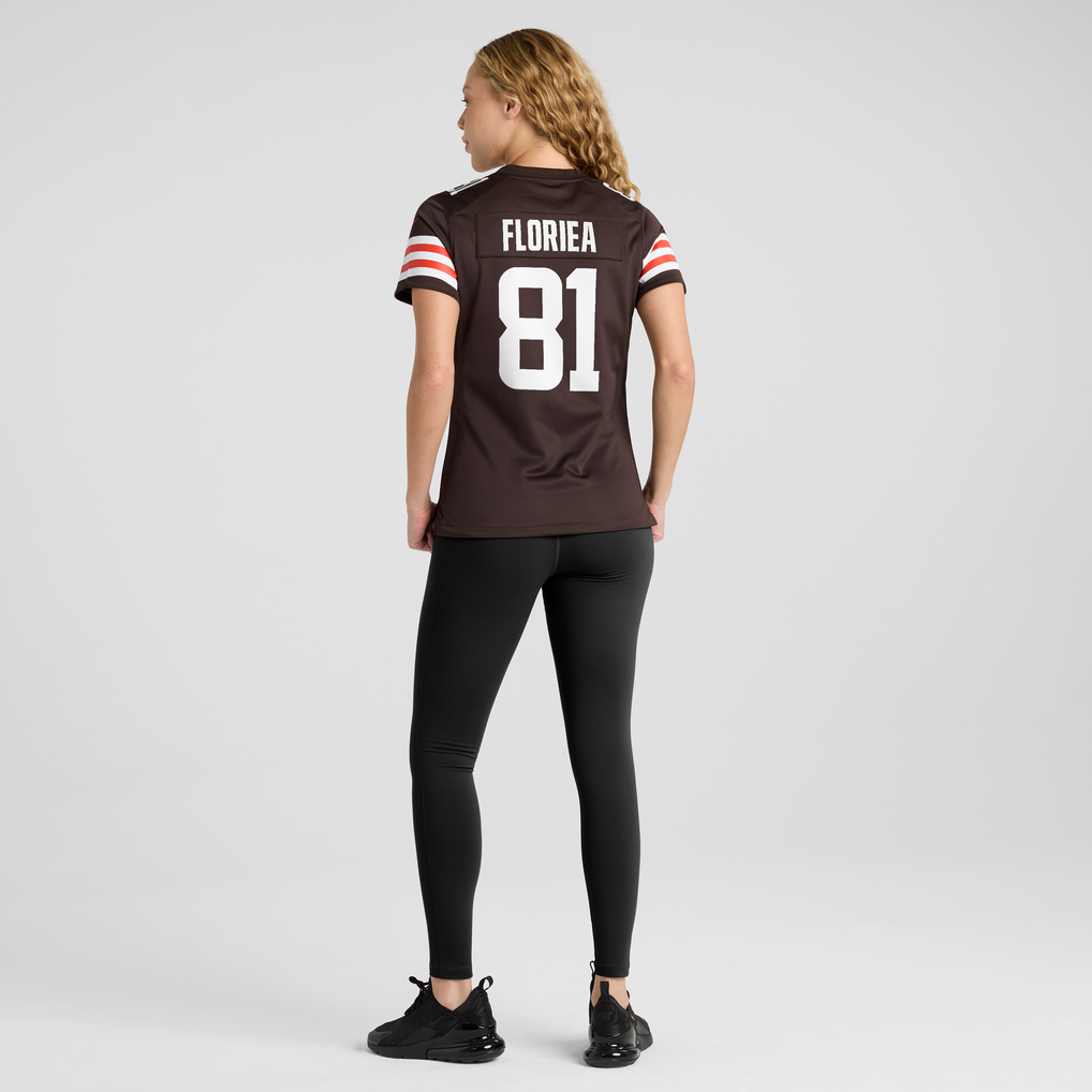 Women's Cleveland Browns Luke Floriea Brown Team Game Jersey
