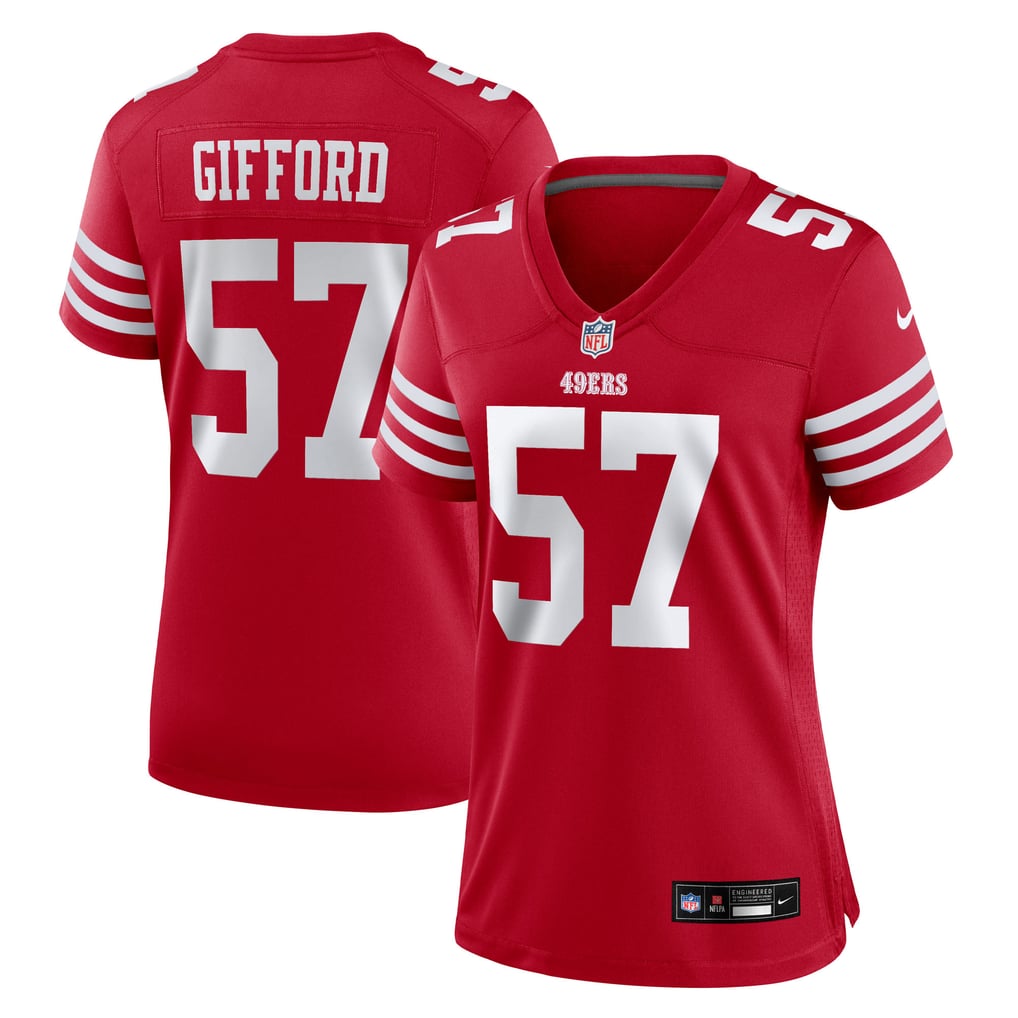 Women's San Francisco 49ers Luke Gifford Scarlet Team Game Jersey