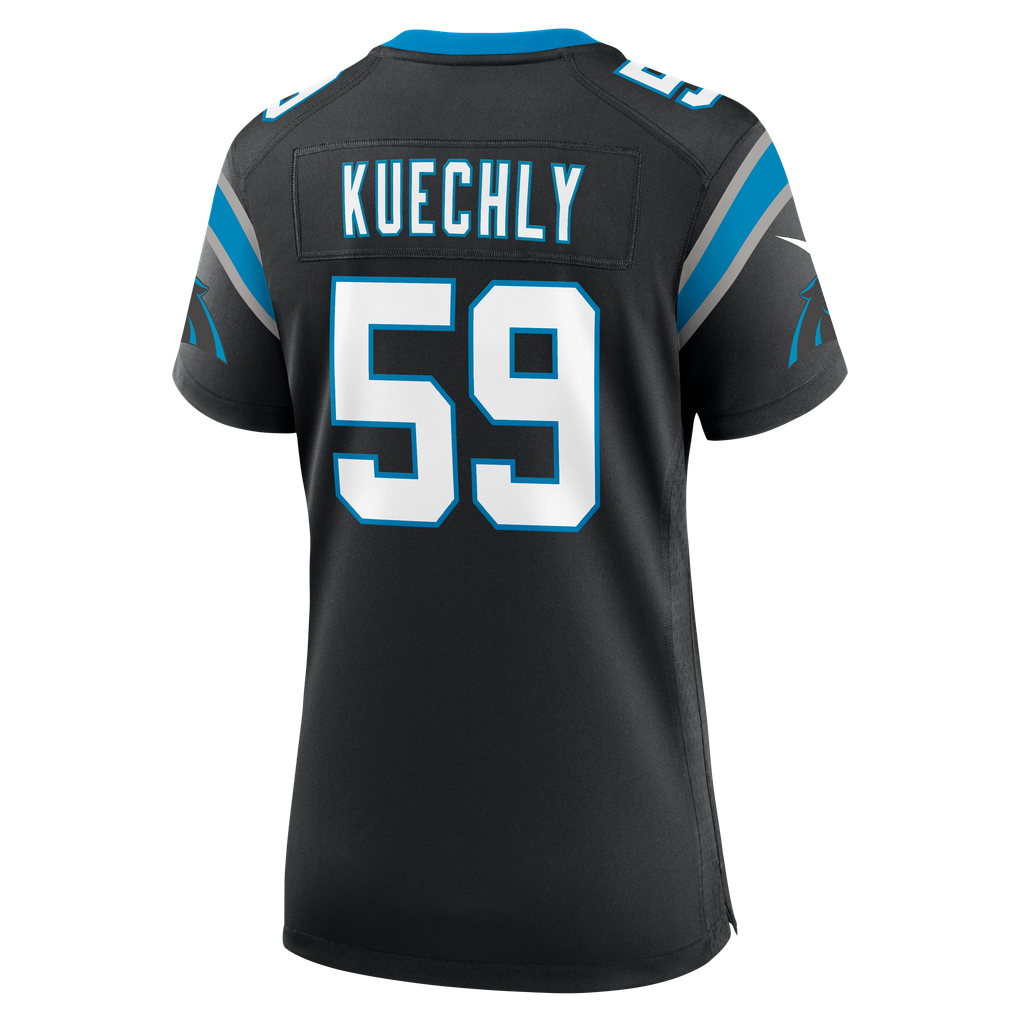 Women's Carolina Panthers Luke Kuechly Black Team Game Jersey