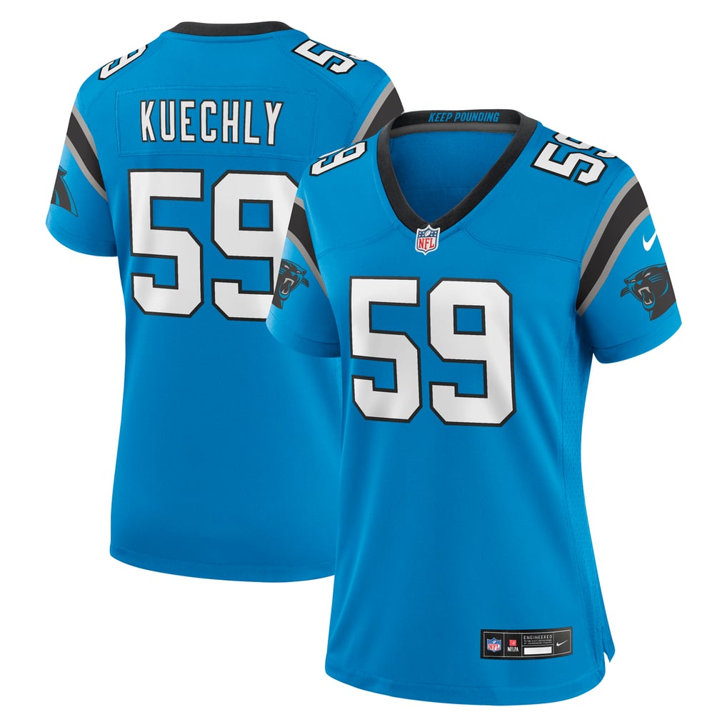 Women's Carolina Panthers Luke Kuechly Blue Retired Player Game Jersey