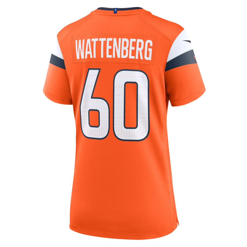 Women's Denver Broncos Luke Wattenberg Orange Team Game Jersey