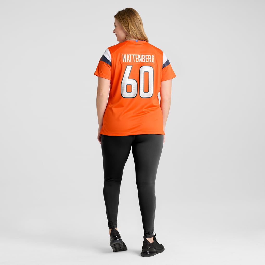 Women's Denver Broncos Luke Wattenberg Orange Team Game Jersey
