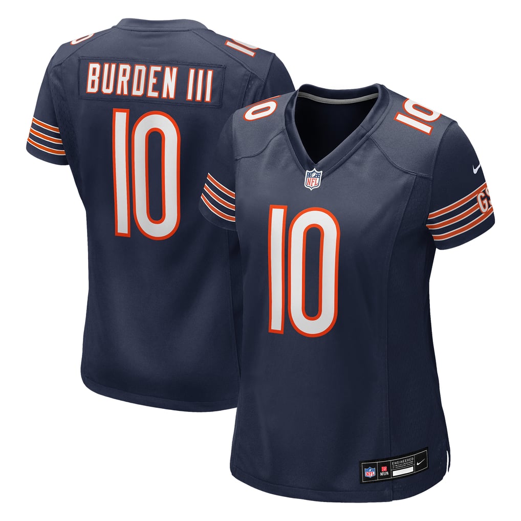 Women's Chicago Bears Luther Burden III Navy Team Game Jersey
