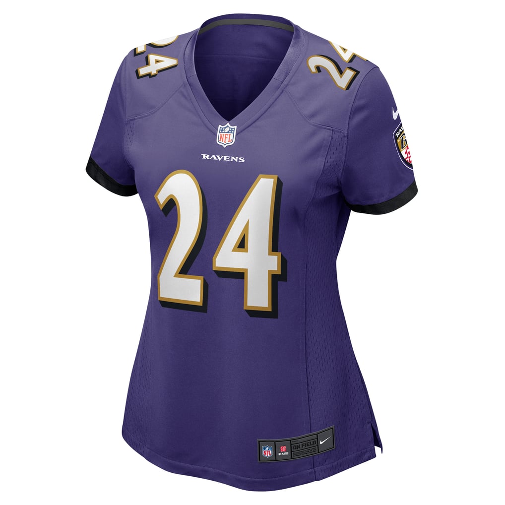 Women's Baltimore Ravens Malaki Starks Purple Team Game Jersey