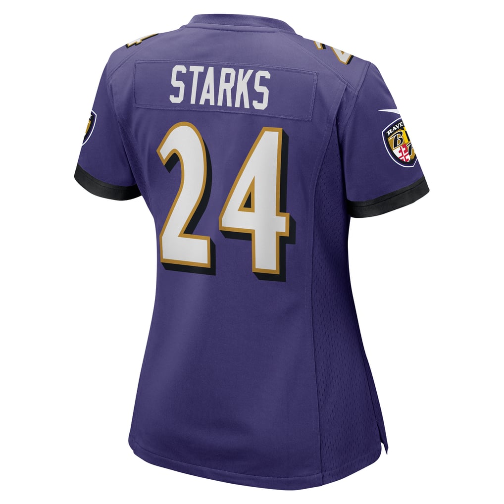 Women's Baltimore Ravens Malaki Starks Purple Team Game Jersey