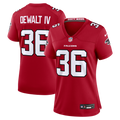 Women's Atlanta Falcons Malcolm DeWalt IV Red Team Game Jersey