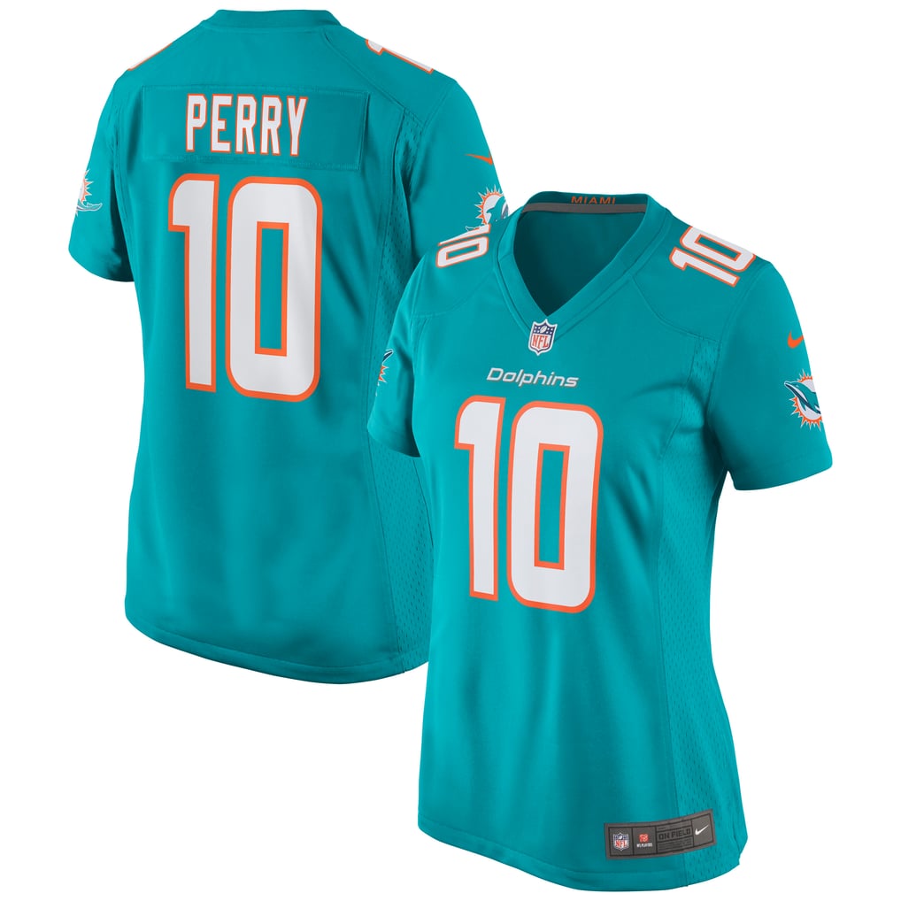 Women's Miami Dolphins Malcolm Perry Aqua Game Jersey