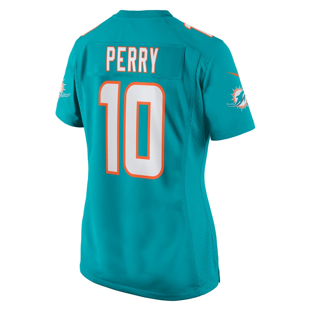Women's Miami Dolphins Malcolm Perry Aqua Game Jersey