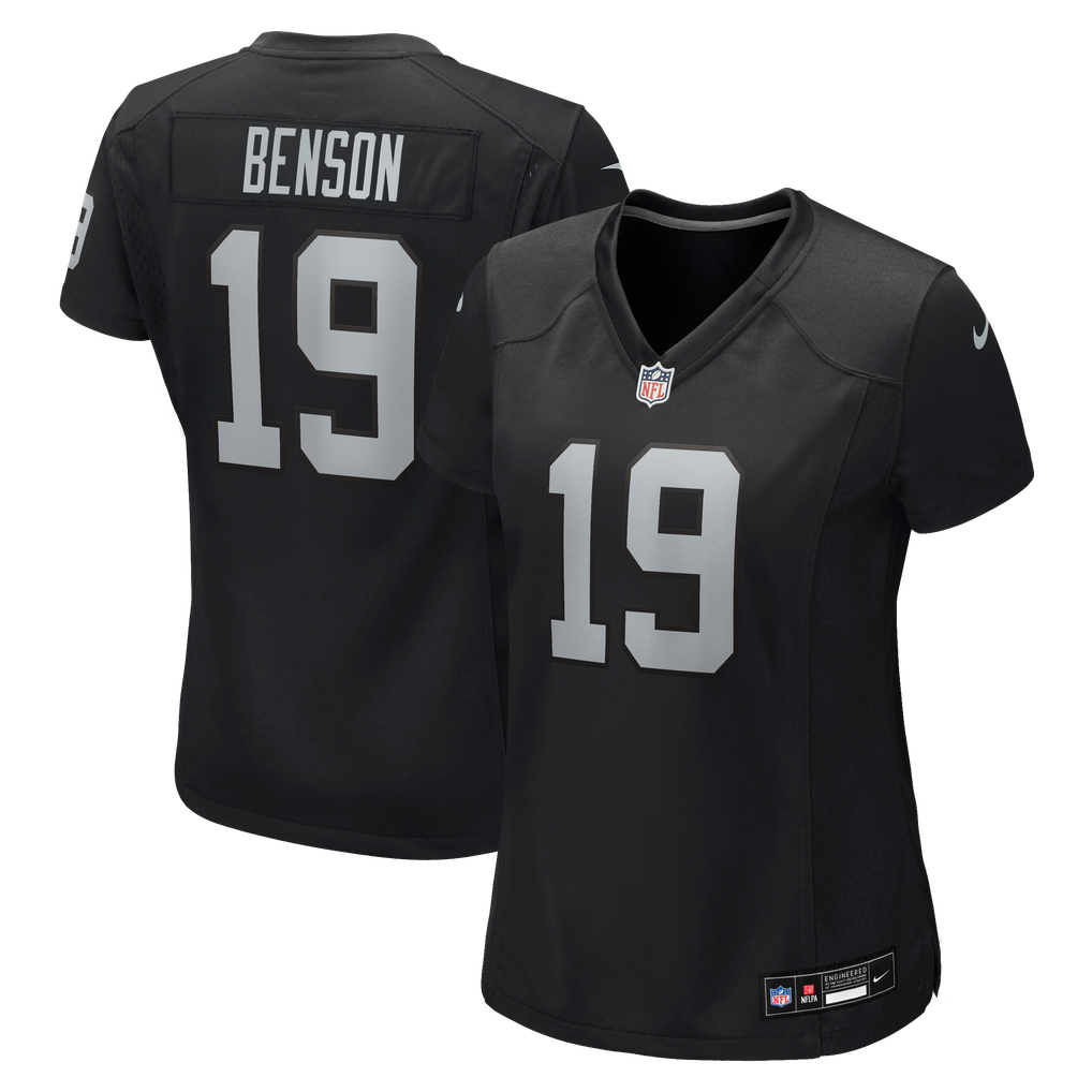 Women's Las Vegas Raiders Malik Benson Black Team Game Jersey